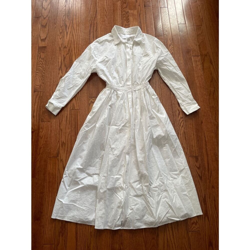 sundays White Long Sleeve Shirtdress Women’s Sz 1 - Small